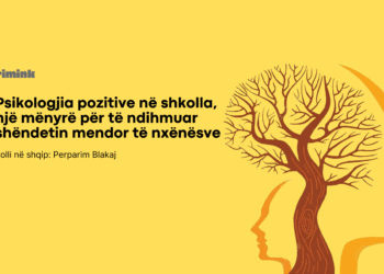 Psikologjia pozitive në shkolla, një mënyrë për të ndihmuar shëndetin mendor të nxënësve
